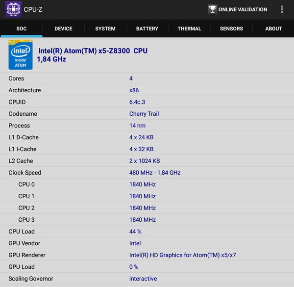Dettagli SOC Intel del Chuwi Hi8 PRO Dettagli SOC Intel del Chuwi Hi8 PRO