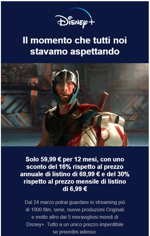 Disney+ in preordine