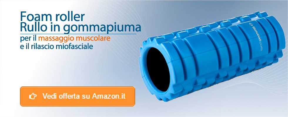 Foam roller per massaggio muscolare