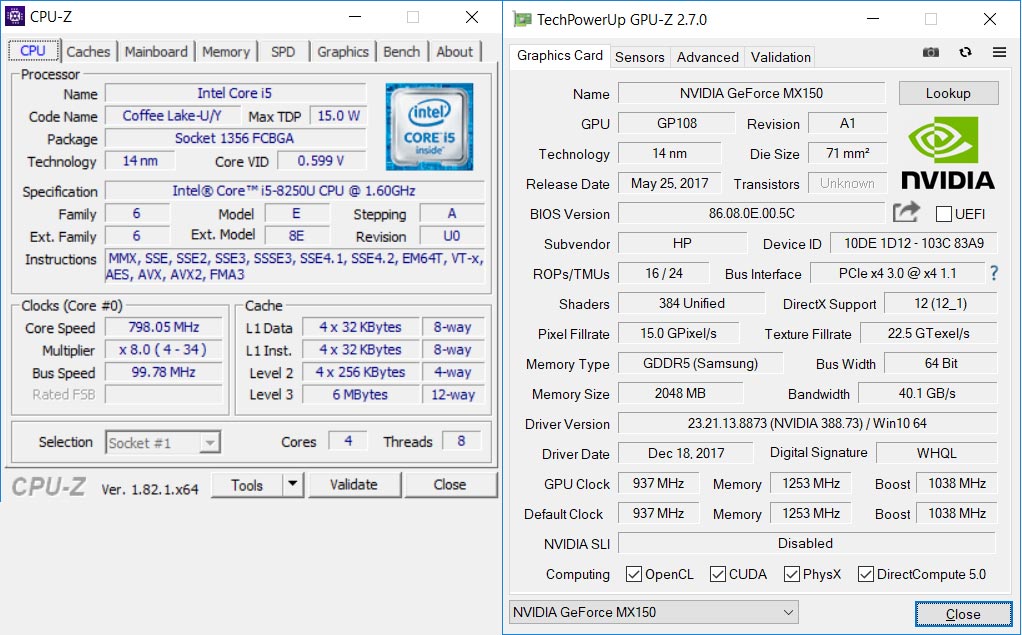 Hardware Envy 13-ad102nl