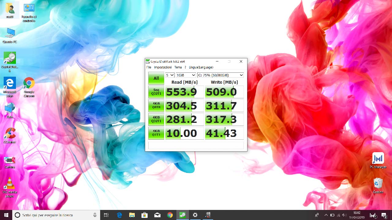 Prestazioni SSD Huawei Matebook D