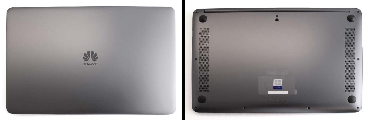 Huawei Matebook D fronte e retro