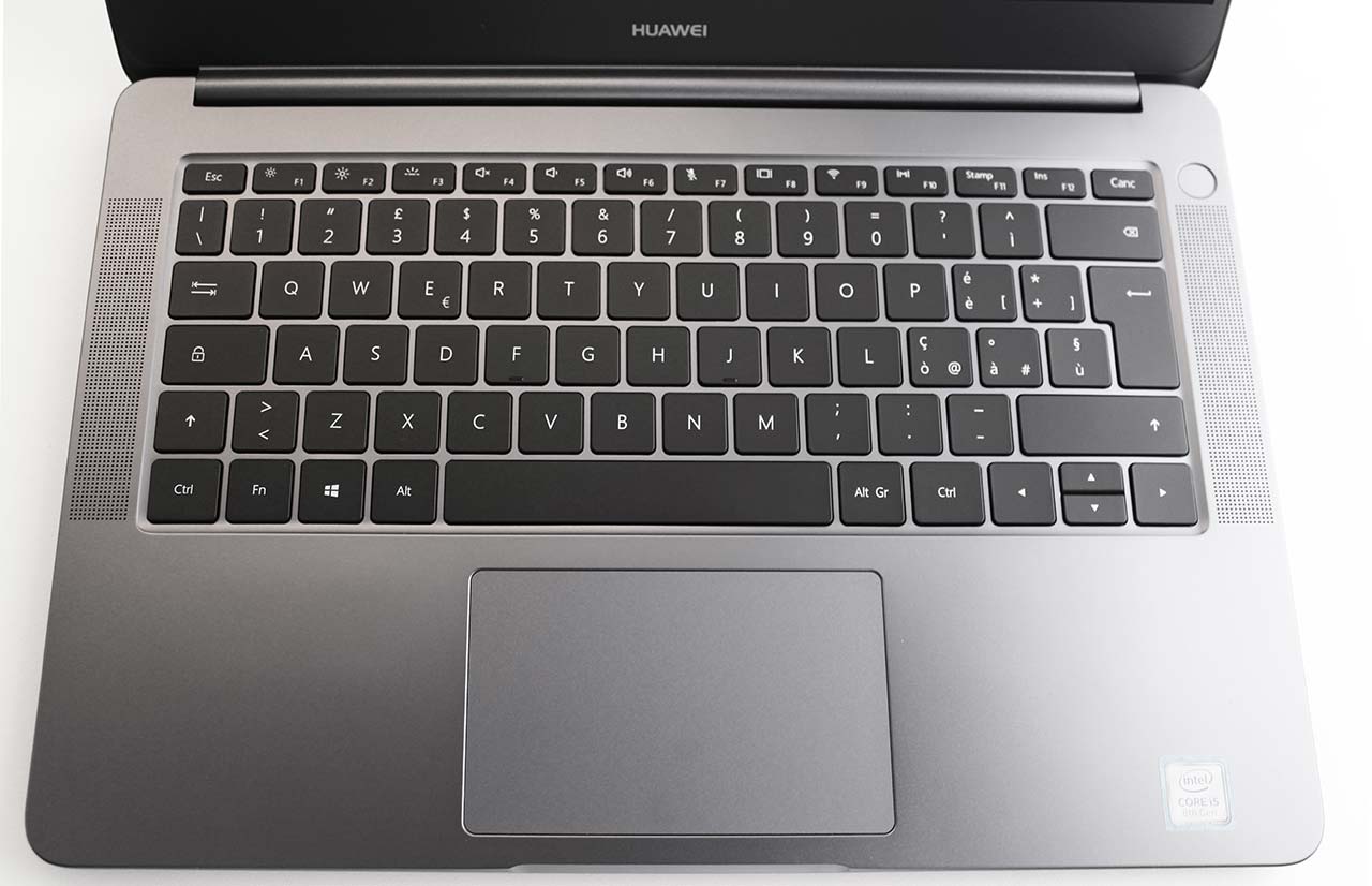 La tastiera del Matebook D