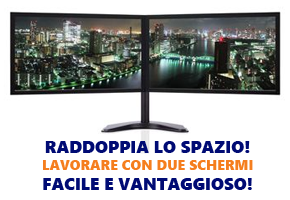 Lavorare con un monitor in verticale