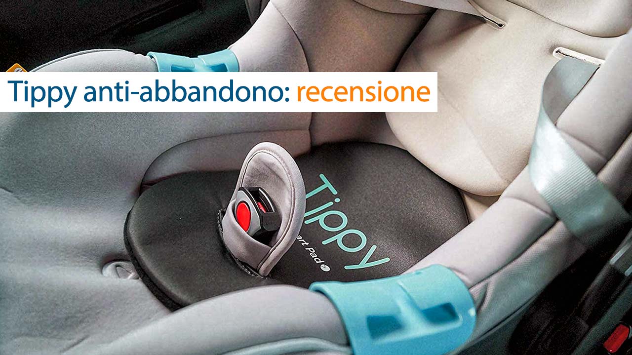 Il Tippy anti-abbandono alloggiato in un seggiolino